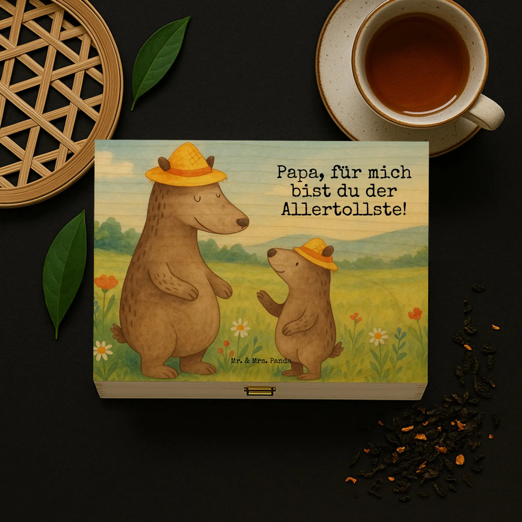 teebox Bären mit Hut Design teekiste, tee sortierbox, tee beutel halter, teekasten, teebeutel behälter, aufbewahrung tee, tee organizer, aufbewahrungsbox tee, holzteekiste, teebox für teebeutel, tee organizer box, aufbewahrungsbox für teebeutel, holzteebox, box für tee, teebeutel organizer, teebeutel aufbewahrung, teebeutelbox, teeaufbewahrungsbox, teedose, box für teebeutel, teebeutel aufbewahrungsbox, vorratsbox tee, tee kiste, teeaufbewahrung, teebehälter, teebox, Muttertag, Vatertag, Mama, Papa, Oma, Opa, Familie, Schwester, Bruder, Kinder, Bären, Lieblingsmensch, Bär, Vater-Sohn, Vorbild, Kind, Sohn, Daddy, Family, Papi, Vater, Paps, Söhne, Dad