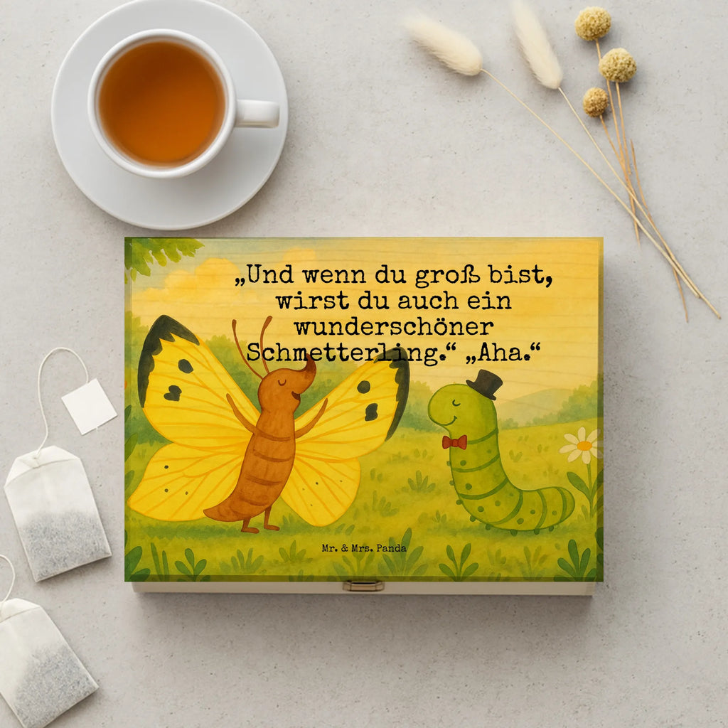 teebox Raupe Schmetterling Design holzteebox, teebeutel behälter, teekiste, holzteekiste, teebox, box für tee, teebeutel organizer, vorratsbox tee, tee organizer, tee sortierbox, teeaufbewahrungsbox, aufbewahrungsbox tee, teebeutelbox, box für teebeutel, tee organizer box, teebehälter, teebox für teebeutel, teebeutel aufbewahrungsbox, teeaufbewahrung, aufbewahrungsbox für teebeutel, tee kiste, teebeutel aufbewahrung, tee beutel halter, aufbewahrung tee, teedose, teekasten, lustige Sprüche, Tiere, Tiermotive, Gute Laune, Schmetterling, Hut, Raupe, Aufwachsen, Erwachsen werden, Kokon, Hütchen, Entwicklung, Schönheit, Zitronenfalter
