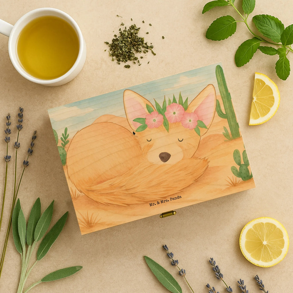 Teekiste Wüstenfuchs Blumen Design teebox, teeaufbewahrungsbox, tee beutel halter, aufbewahrung tee, teebox für teebeutel, teebeutel organizer, aufbewahrungsbox für teebeutel, holzteekiste, teebeutel aufbewahrung, teedose, teekiste, teebeutelbox, holzteebox, box für teebeutel, tee organizer, teebeutel behälter, teeaufbewahrung, tee kiste, vorratsbox tee, teebehälter, teekasten, tee sortierbox, tee organizer box, aufbewahrungsbox tee, teebeutel aufbewahrungsbox, box für tee, Afrika, Wildtiere, Wüstenfuchs, Glücklich, Blumen, Wüste, Blumenkranz