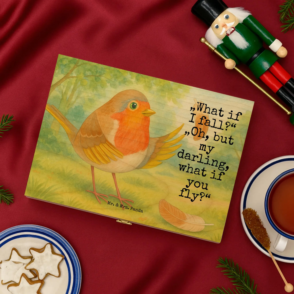 teebox Rotkehlchen Federn Design teebeutel behälter, box für teebeutel, teekiste, teebehälter, teebeutel aufbewahrung, tee beutel halter, aufbewahrungsbox tee, tee organizer box, teedose, teeaufbewahrung, holzteebox, vorratsbox tee, teebox, aufbewahrung tee, teebeutel organizer, teebox für teebeutel, tee kiste, teekasten, teeaufbewahrungsbox, box für tee, tee organizer, teebeutel aufbewahrungsbox, holzteekiste, aufbewahrungsbox für teebeutel, tee sortierbox, teebeutelbox, lustige Sprüche, Tiere, Tiermotive, Gute Laune, Motivation Sprüche, fliegen, Spruch Mut, Rotkehlchen, What if i fall, Spruch Motivation, Vogel, Motivationsbilder