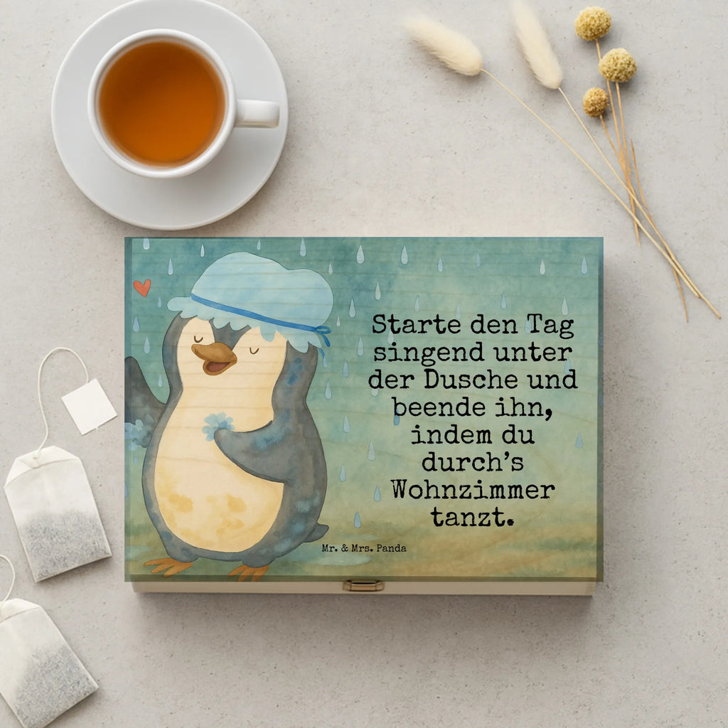  Penguin have a shower Design North Pole, Penguins, being happy, shower, life motto, new beginning, penguins, new start