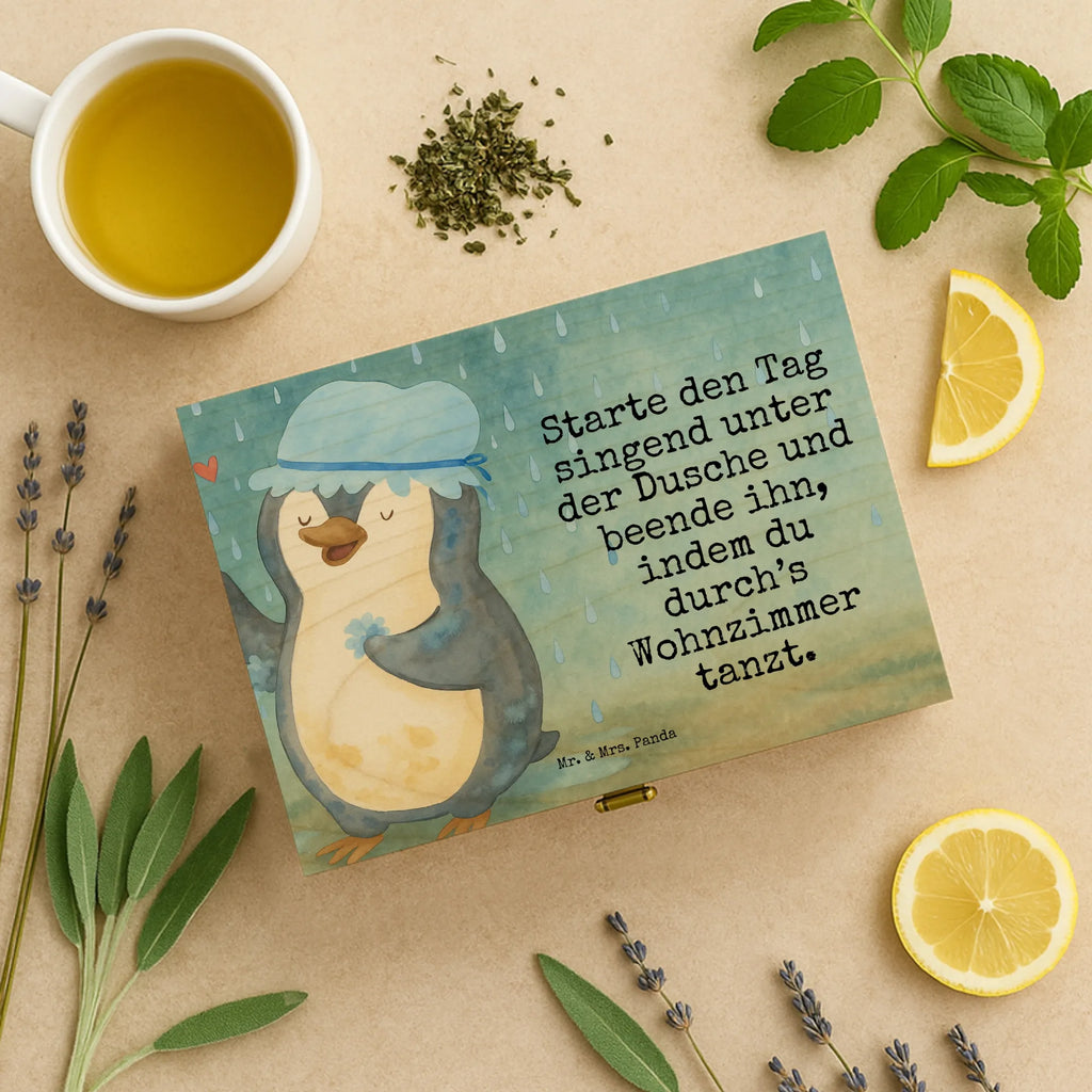  Penguin have a shower Design North Pole, Penguins, being happy, shower, life motto, new beginning, penguins, new start