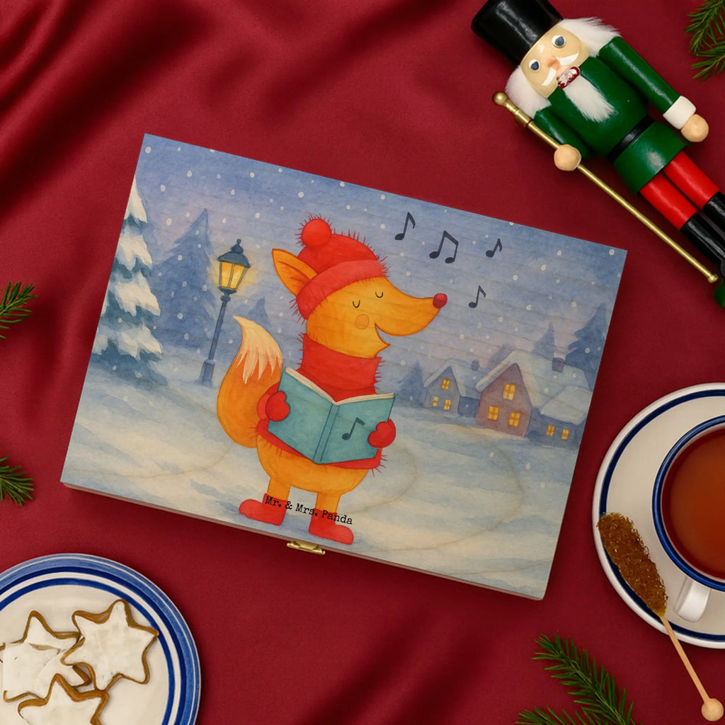 teebox Fuchs Sänger Design box für teebeutel, holzteekiste, teeaufbewahrungsbox, teekiste, aufbewahrung tee, teebehälter, teekasten, teebox, tee sortierbox, teebox für teebeutel, teebeutel aufbewahrung, teeaufbewahrung, aufbewahrungsbox tee, teebeutel aufbewahrungsbox, teedose, tee beutel halter, aufbewahrungsbox für teebeutel, tee organizer box, holzteebox, teebeutel behälter, tee kiste, teebeutel organizer, tee organizer, vorratsbox tee, box für tee, teebeutelbox, Weihnachten, Winter, Weihnachtsdeko, Nikolaus, Advent, Heiligabend, Wintermotiv, Fuchs, Füchse, Sänger, Geschenk Sänger, Weihnachtslieder, Singen