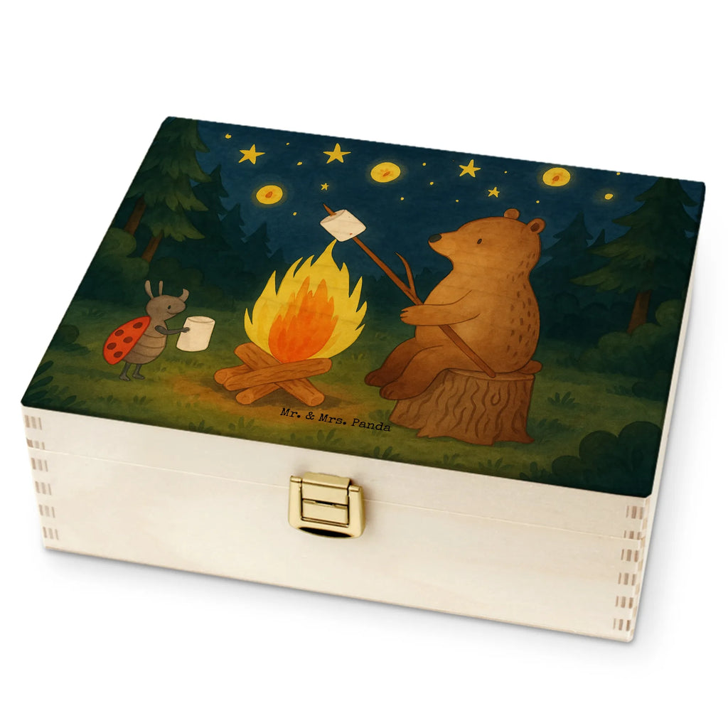  Niedźwiedź i biedronka przy ognisku Design Niedźwiedź, Miś, Pluszowy miś