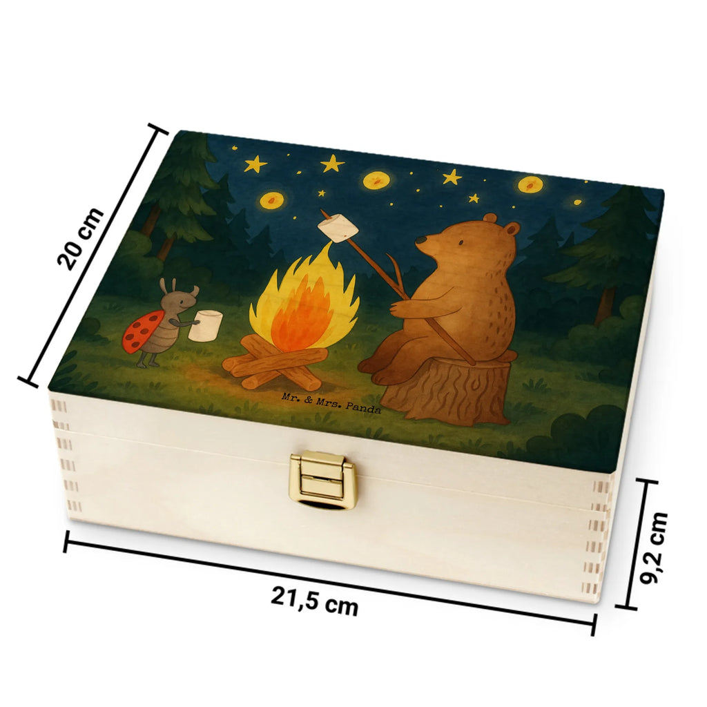  Niedźwiedź i biedronka przy ognisku Design Niedźwiedź, Miś, Pluszowy miś