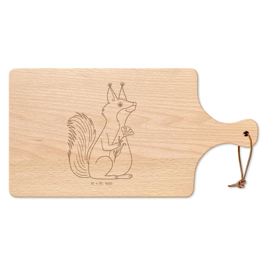 Cutting board with handle Squirrel flower card, gift ideas, gifts, small animals, cute, cute animal motives, hand drawn, funny sayings, good mood, special gifts, animal lover, fun, Squirrel, motivation pictures, saying decoration, laughter, motivation sayings, happy saying, positive saying
