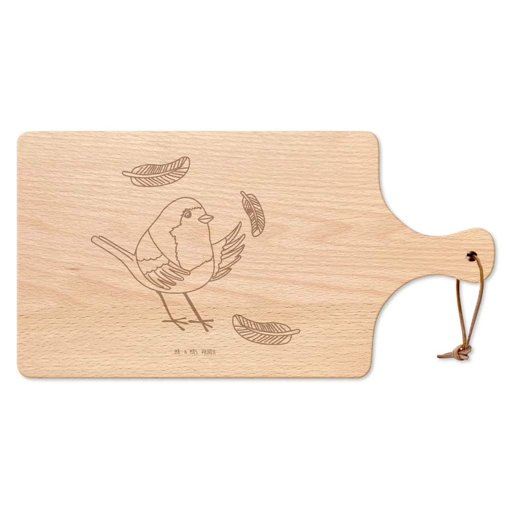 Deska do krojenia z uchwytem rudzik Pióra Motywy zwierzęce, dobra energia, zabawne powiedzonka, zwierzęta