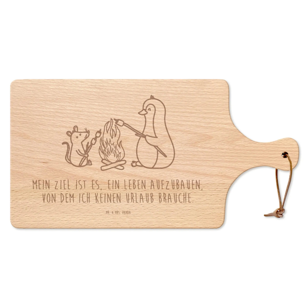 Cutting board with handle Penguin campfire North Pole, Penguins, mouse, work, life motto, everyday office life, penguins, new start, campfire, life motivation, fire