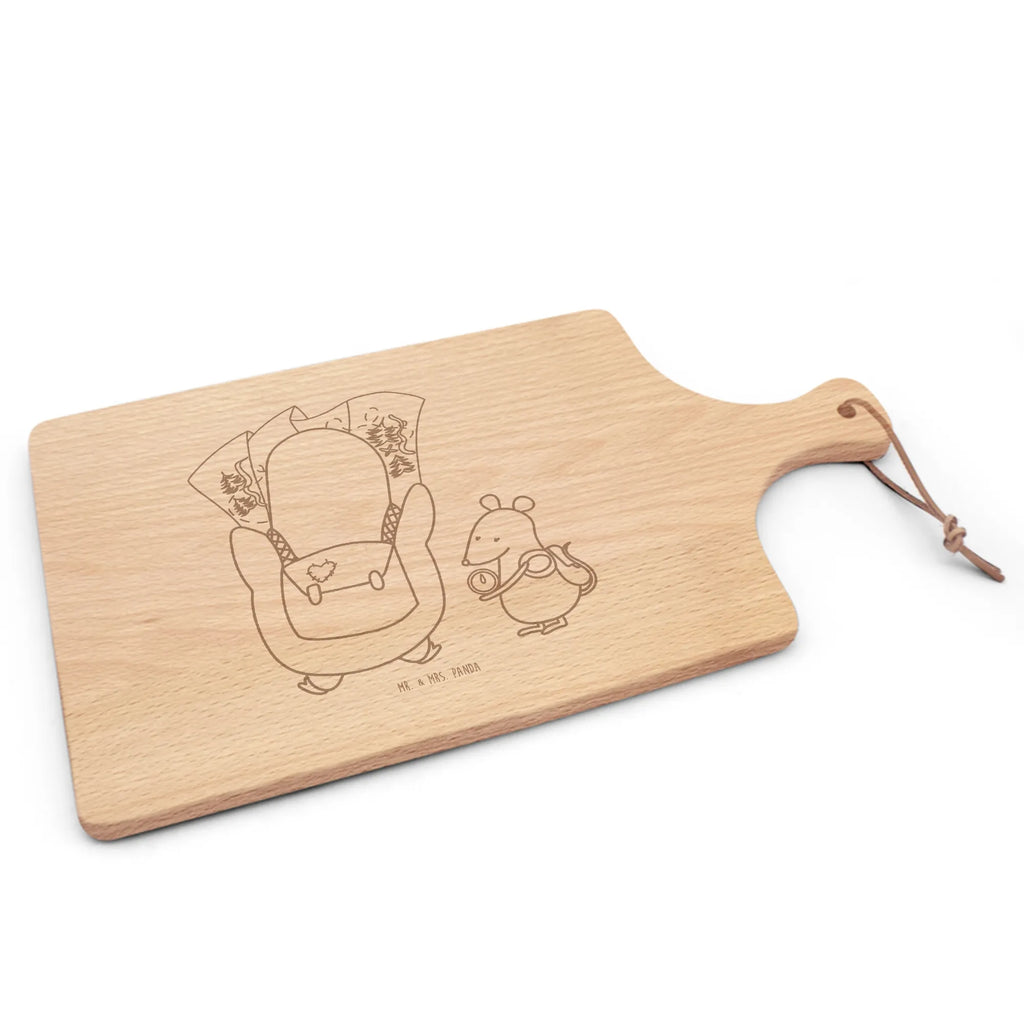 Cutting board with handle Penguin & Mouse Hiker North Pole, Penguins, excursion, road trip, penguins, adventurer, hiking, adventure