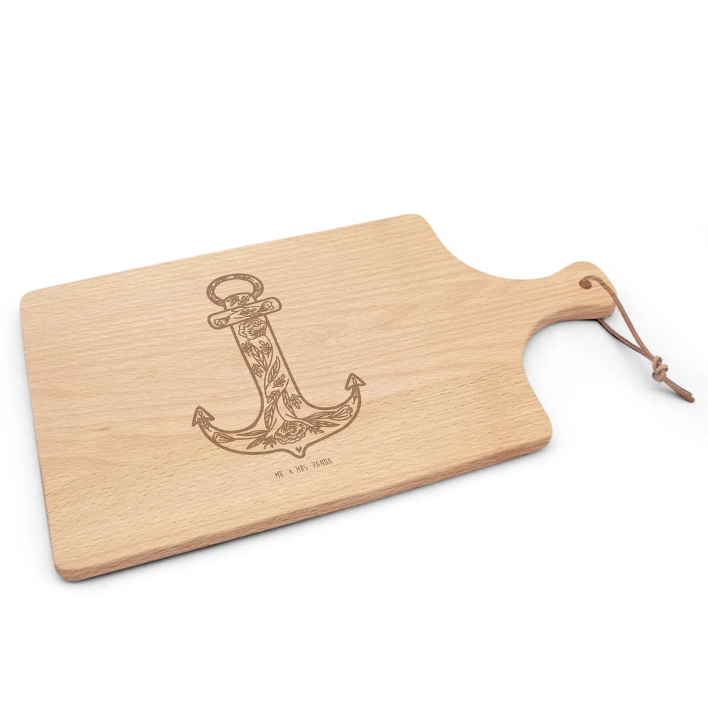 Cutting board with handle anchor Blue card, gift ideas, gifts, small animals, cute, cute animal motives, hand drawn, funny sayings, good mood, special gifts, animal lover