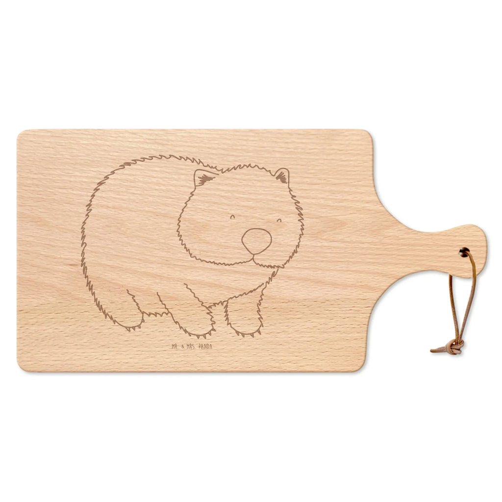 Cutting board with handle Wombat card, gift ideas, gifts, small animals, cute, cute animal motives, hand drawn, funny sayings, good mood, special gifts, animal lover, Australia, life is beautiful, saying