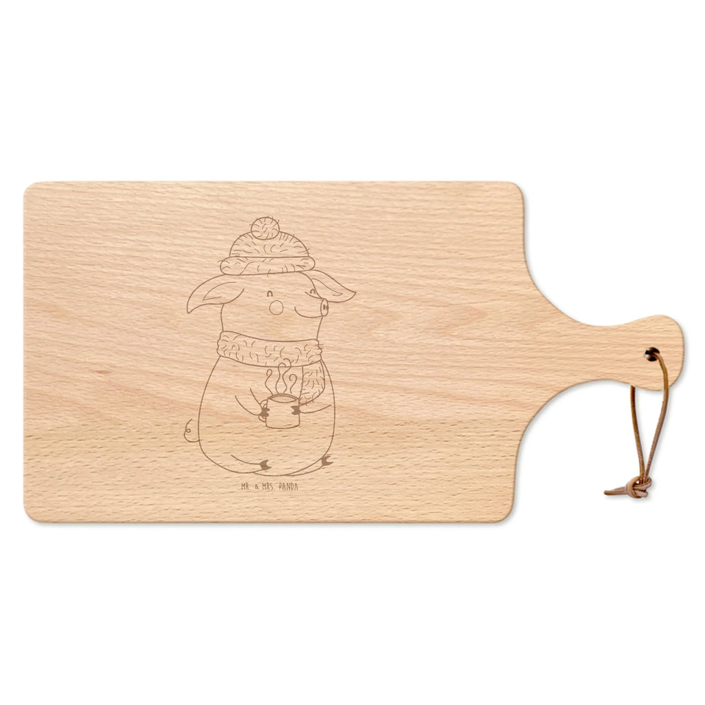 Cutting board with handle Pig Mulled wine Christmas time, snow, punch, mulled pig, mulled wine, Christmas market