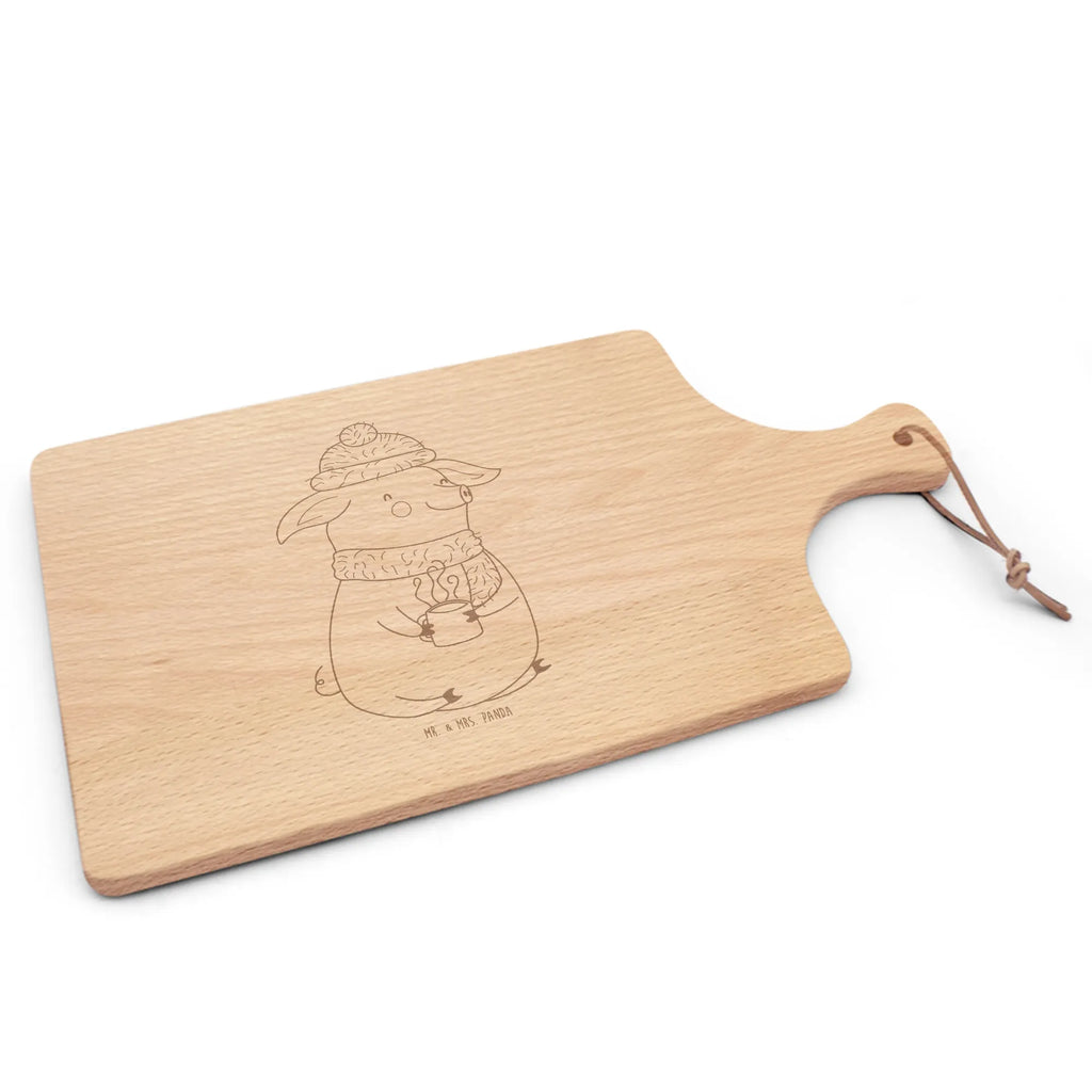 Cutting board with handle Pig Mulled wine Christmas time, snow, punch, mulled pig, mulled wine, Christmas market