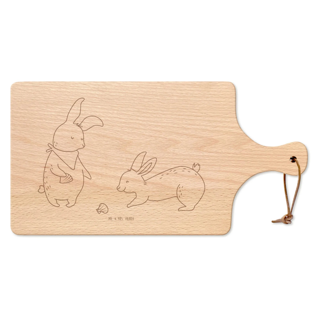 Cutting board with handle Bunnies with seashell Father's Day, Mother's Day, girlfriends, girlfriend, collecting shells, rabbits, best friend, shells