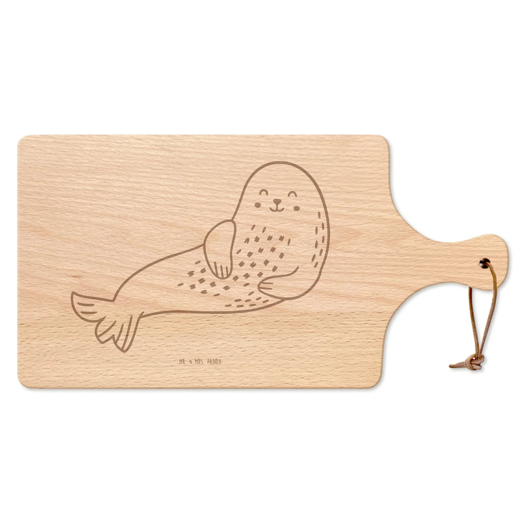Cutting board with handle seal Laugh card, gift ideas, gifts, small animals, cute, cute animal motives, hand drawn, funny sayings, good mood, special gifts, animal lover, Seals, Baltic Sea, Sea animal, North Sea, Seal