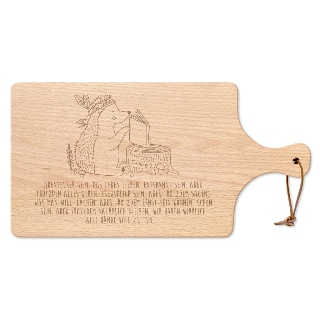 Deska do krojenia z uchwytem jeż Ozdoba z piór zwierzęta