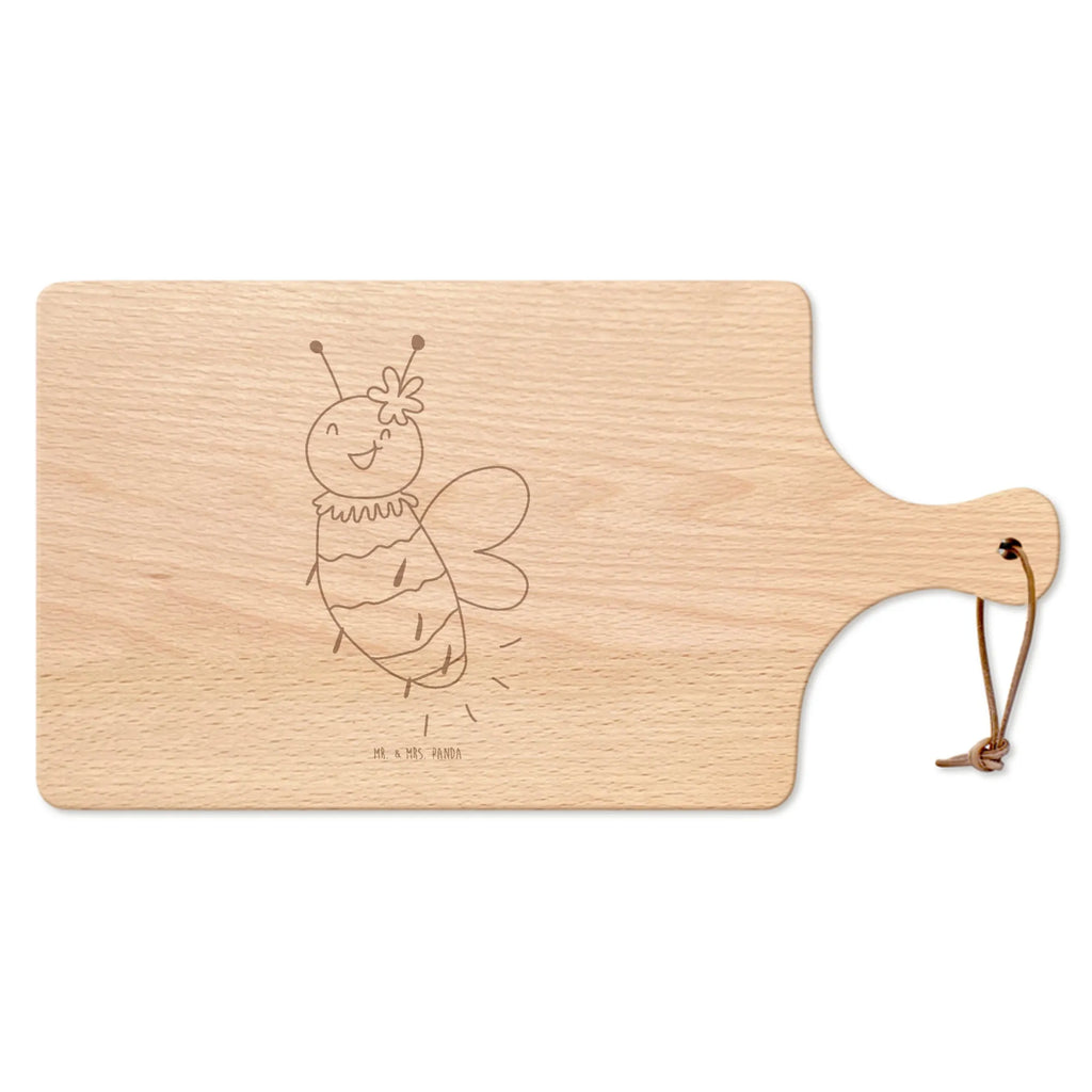 Cutting board with handle bee flower wasp, bumblebee