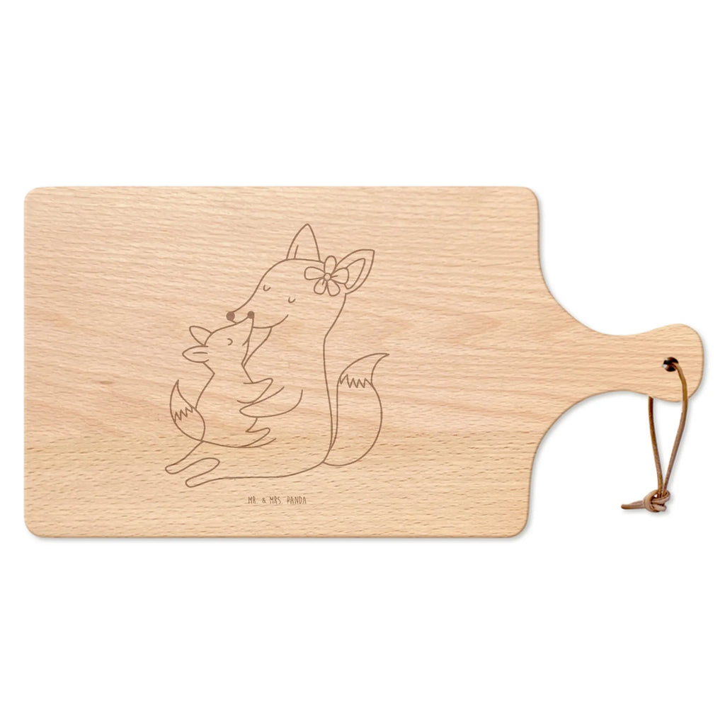 Cutting board with handle Fox mummy Father's Day, Mother's Day, present, best daughter, mother, favourite daughter, daughter