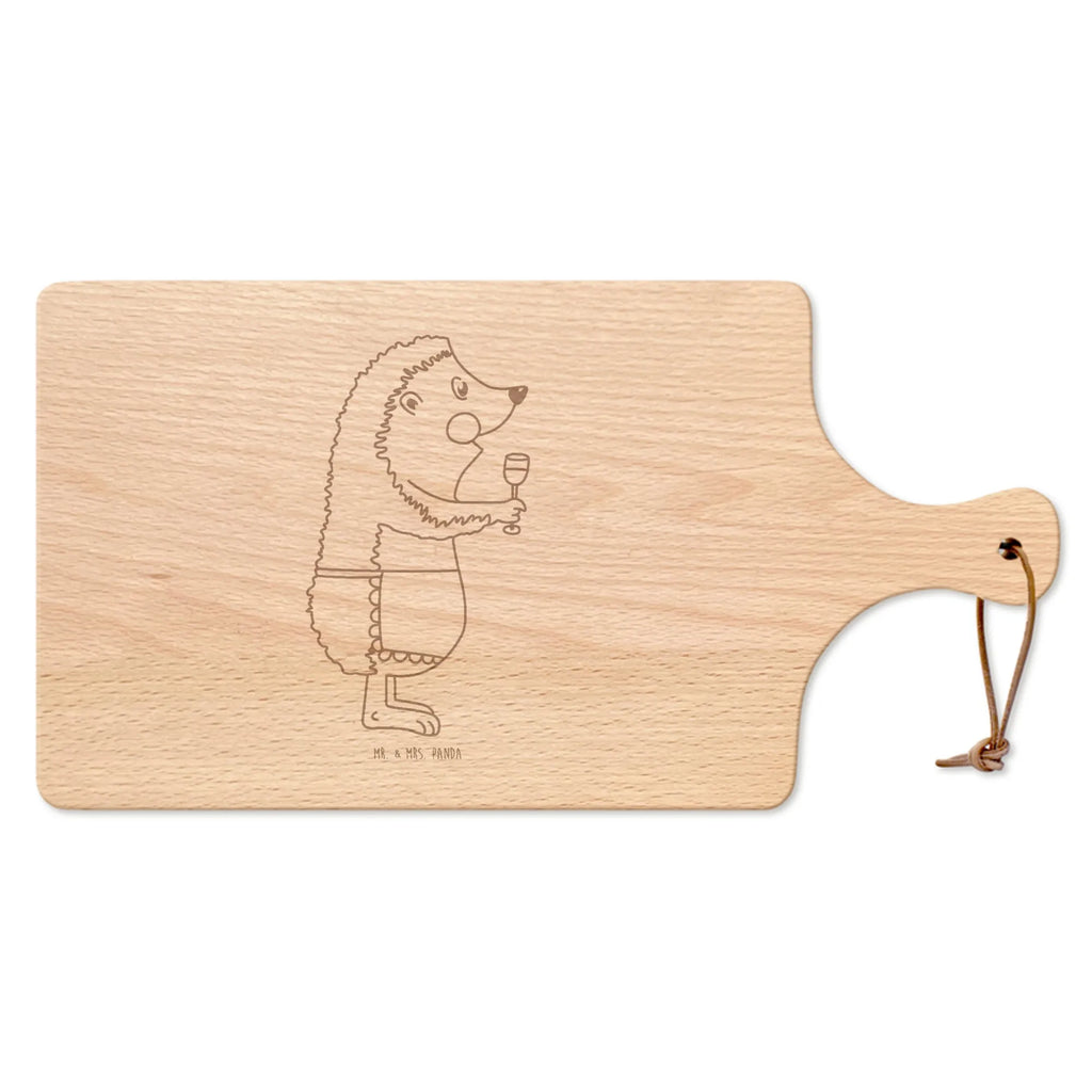 Cutting board with handle Hedgehog wine card, gift ideas, gifts, small animals, cute, cute animal motives, hand drawn, funny sayings, good mood, special gifts, animal lover, gift wine drinker, wine saying, drinking wine, white wine, red wine, wine decoration, gift wine lover, wine glass