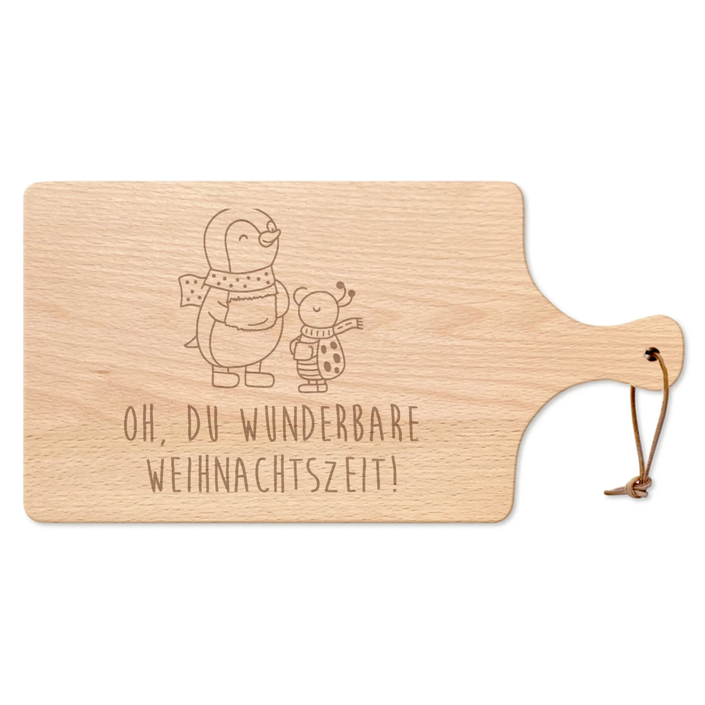 Cutting board with handle Smörle Wintertime Christmas time, snow