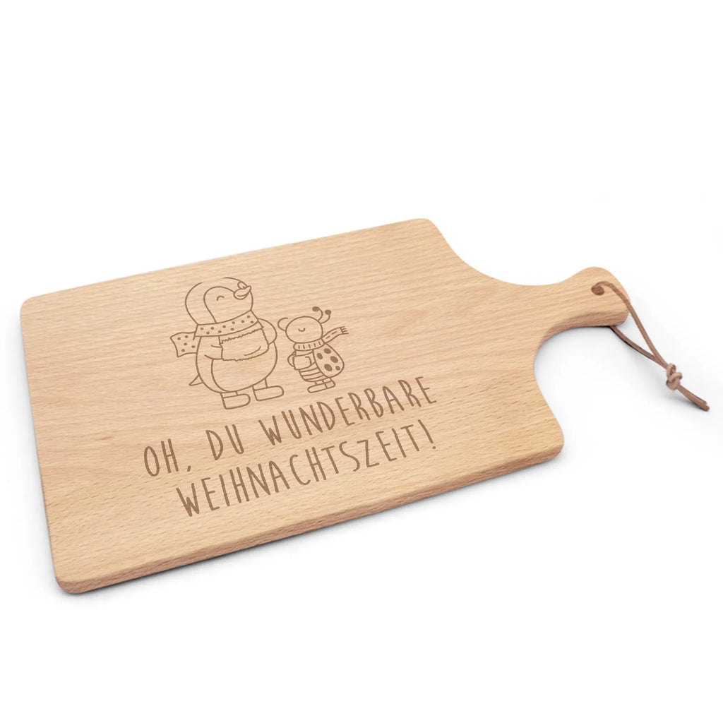 Cutting board with handle Smörle Wintertime Christmas time, snow