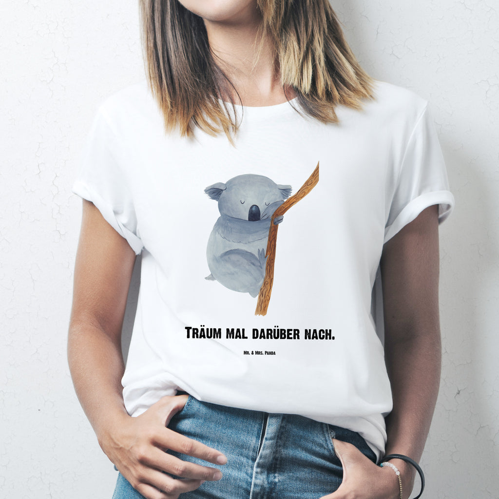 Personalisiertes T-Shirt Koalabär T-Shirt Personalisiert, T-Shirt mit Namen, T-Shirt mit Aufruck, Männer, Frauen, Tiermotive, Gute Laune, lustige Sprüche, Tiere, Koala, träumen, Traum, schlafen, Schlafzimmer, Traumland, Bär, Koalabär