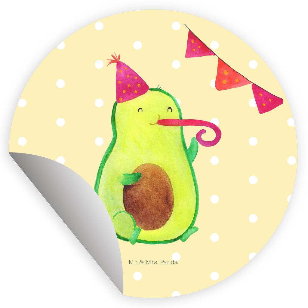 Rund Aufkleber Avocado Birthday Sticker, Aufkleber, Etikett, Kinder, rund, Avocado, Veggie, Vegan, Gesund