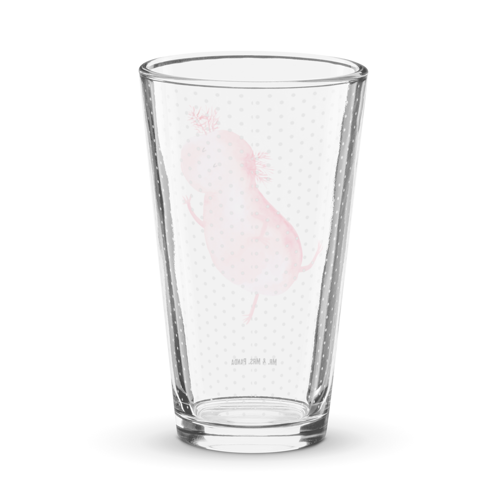 Premium Trinkglas Axolotl tanzt Trinkglas, Glas, Pint Glas, Bierglas, Cocktail Glas, Wasserglas, Axolotl, Molch, Axolot, Schwanzlurch, Lurch, Lurche, Dachschaden, Sterne, verrückt, Freundin, beste Freundin