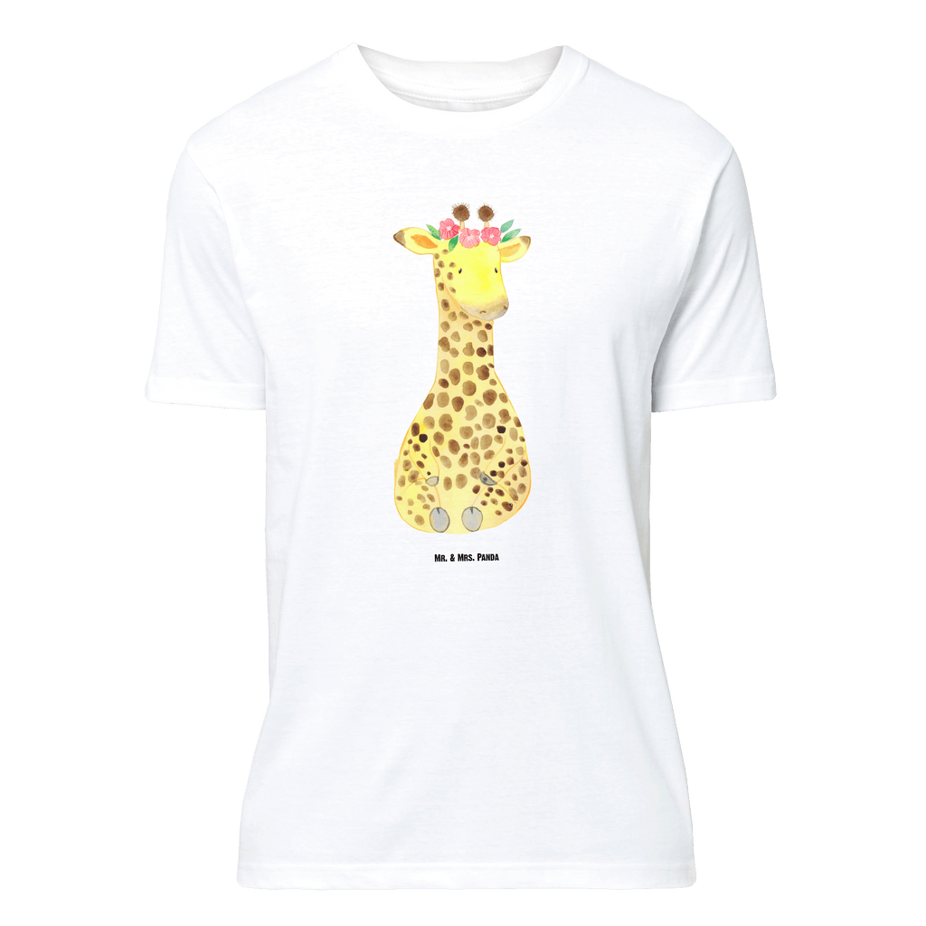 T-Shirt Standard Giraffe Blumenkranz T-Shirt, Shirt, Tshirt, Lustiges T-Shirt, T-Shirt mit Spruch, Party, Junggesellenabschied, Jubiläum, Geburstag, Herrn, Damen, Männer, Frauen, Schlafshirt, Nachthemd, Sprüche, Afrika, Wildtiere, Giraffe, Blumenkranz, Abenteurer, Selbstliebe, Freundin