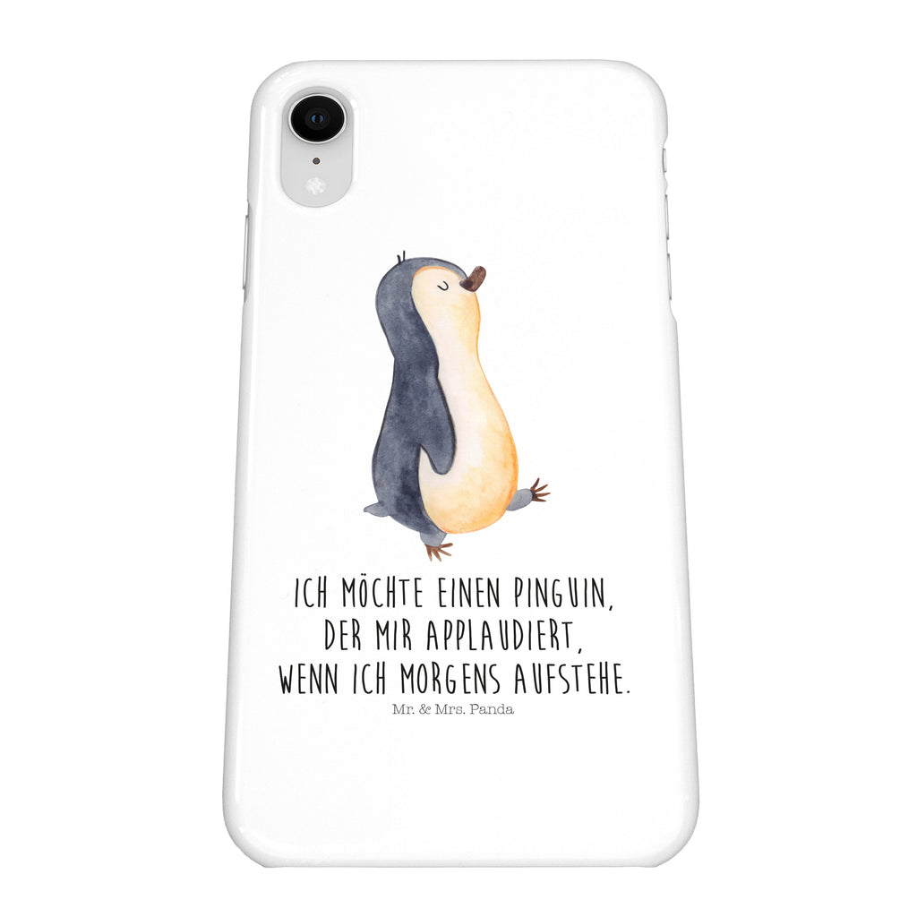 Handyhülle Pinguin marschierend Iphone XS Handyhülle, Handyhülle, Iphone XS, Smartphone, Hülle, Pinguin, Pinguine, Frühaufsteher, Langschläfer, Bruder, Schwester, Familie