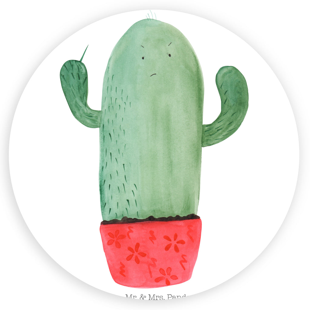 Rund Aufkleber Kaktus wütend Sticker, Aufkleber, Etikett, Kaktus, Kakteen, ärgern, Büro, Schule, Büroalltag, Chefin, Kollege, Kollegin, wütend