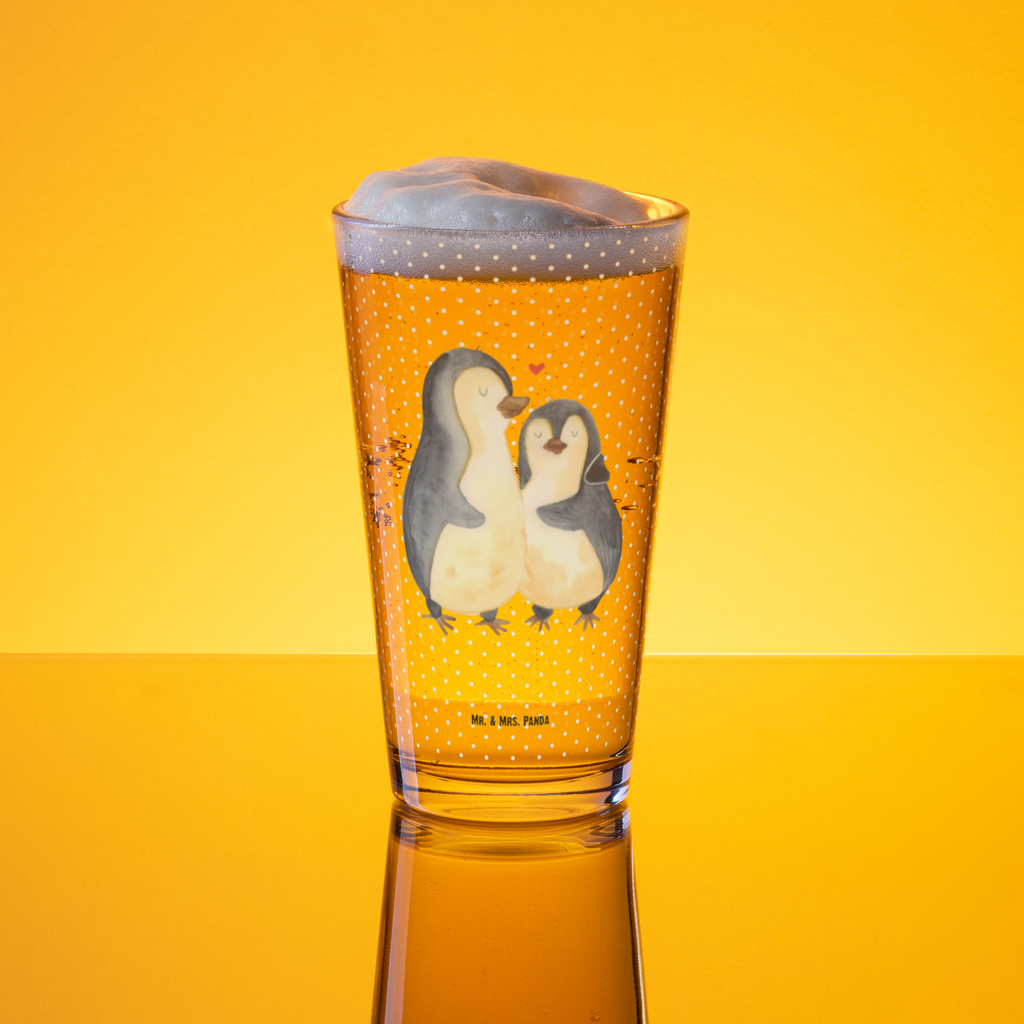 Premium Trinkglas Pinguin umarmend Trinkglas, Glas, Pint Glas, Bierglas, Cocktail Glas, Wasserglas, Pinguin, Liebe, Liebespaar, Liebesbeweis, Liebesgeschenk, Verlobung, Jahrestag, Hochzeitstag, Hochzeit, Hochzeitsgeschenk