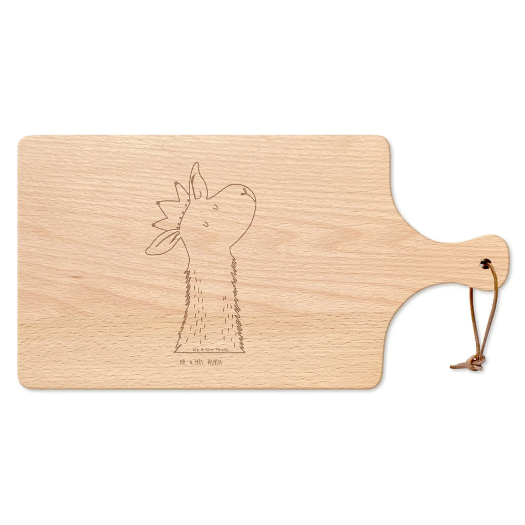 Cutting board with handle llama head king Llama, alpaca, trendy animal, king, colleague, supervisor, mum, girlfriend, high school graduation, office colleague