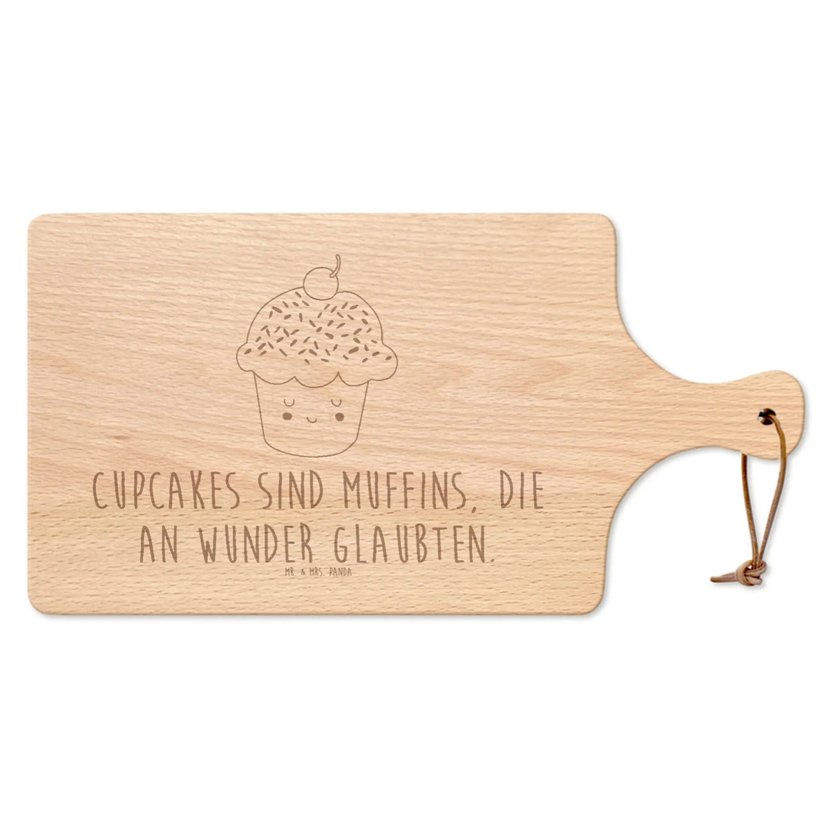 Cutting board with handle Cupcake card, gift ideas, gifts, small animals, cute, cute animal motives, hand drawn, funny sayings, good mood, special gifts, animal lover, Kitchen Decoration, Baking Present, Present Cook, Kitchen Saying, Wonder, Motivation Sayings