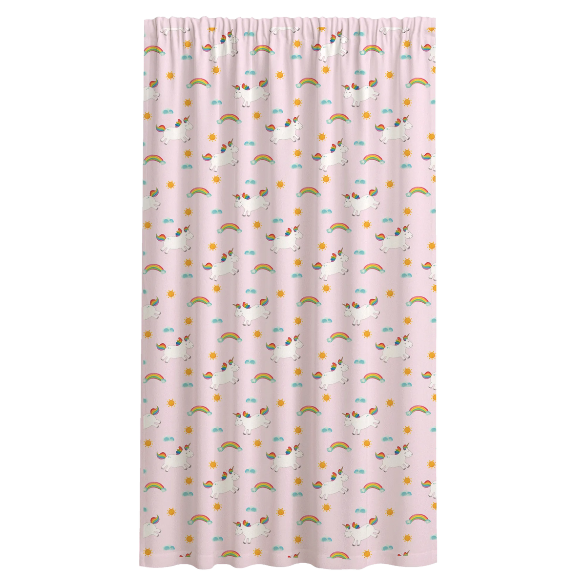 Vorhang Einhorn Happy Muster Vorhang, Flächenvorhang, Gardinenschal, Seitenschal, Stoffvorhang, Gardine, Schiebevorhang, Vorhang Schal, Baumwollvorhang, Unicorn, Einhorn, Einhörner, Einhorn Deko, Fröhlich, glücklich, Spannend, Freude, Lächeln, Witzig, Spaß, Lebensfreude, Lachen