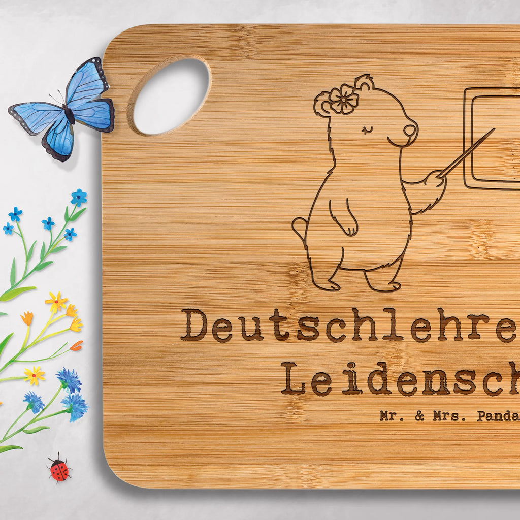 Bamboo chopping board German teacher Passion gift, sayings, gift idea, best, farewell gift, passing exam, anniversary, retirement, promotion, job start, profession