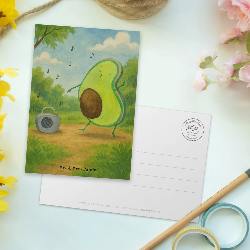 Postkarte Avocado Tanzen Design Grußkarte, Fotokarte, Kunstkarten, Designkarte, Motivkarte, Ansichtskarte, spruchkarte, Ansichtskarten, Postkarten, bildkarte, Postkarte, einzelkarte, kunstkarte, Avocado, Veggie, Vegan, Gesund