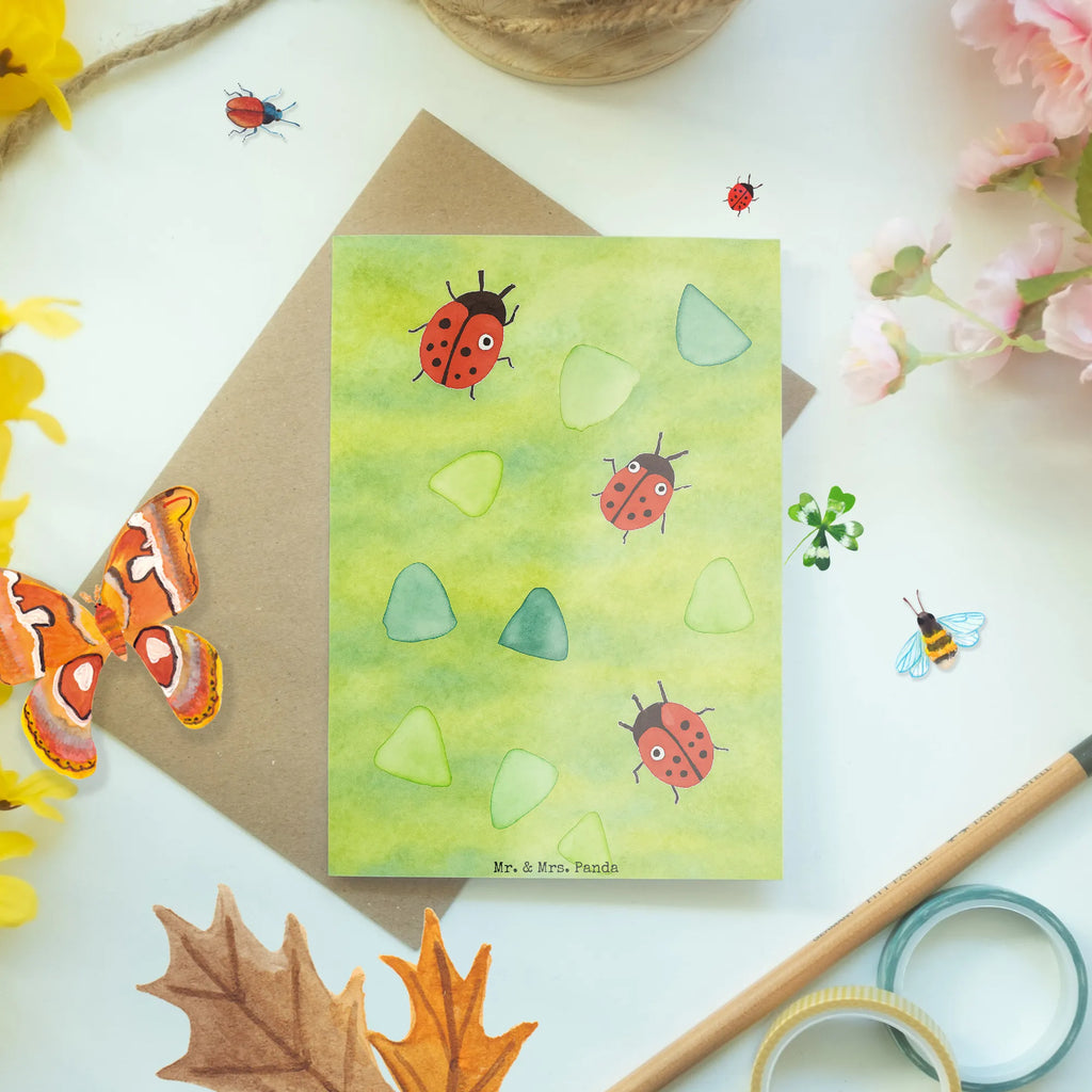 Grußkarte Marienkäfer Design Design einladungskarten, Motivkarte, osterkarten, firmungskarte, weihnachtskarten, hochzeitskarten, jubiläumskarte, Grußkarte, spruchkarte, Klappkarte, neujahrskarte, kommunionskarte, Glückwunschkarte, osterkarte, dankeskarten, valentinstagskarte, babykarte, Grußkarten, glückwunschkarten, Beileidskarte, abiturkarte, genesungskarte, vatertagskarte, Aquarell, Verspielt, Muster, Niedlich, Grüne Punkte, Marienkäfer