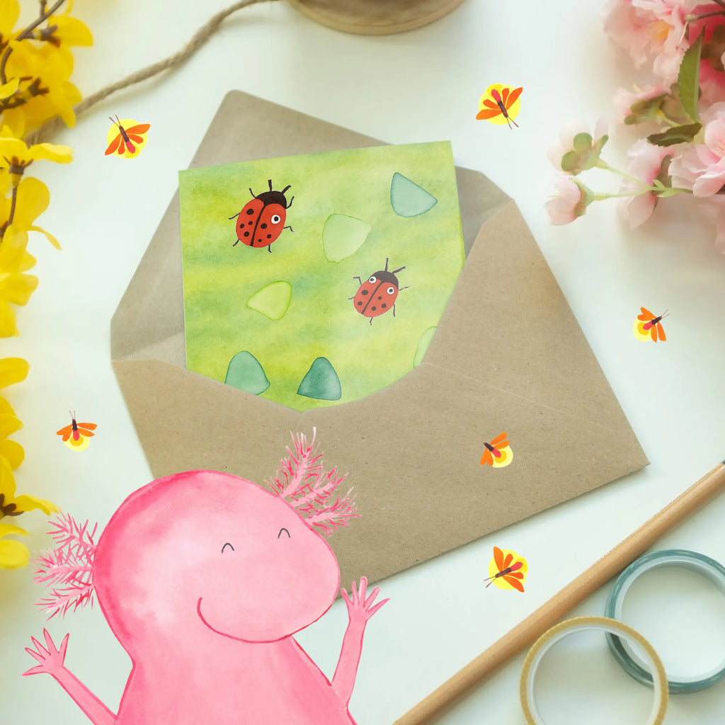 Grußkarte Marienkäfer Design Design einladungskarten, Motivkarte, osterkarten, firmungskarte, weihnachtskarten, hochzeitskarten, jubiläumskarte, Grußkarte, spruchkarte, Klappkarte, neujahrskarte, kommunionskarte, Glückwunschkarte, osterkarte, dankeskarten, valentinstagskarte, babykarte, Grußkarten, glückwunschkarten, Beileidskarte, abiturkarte, genesungskarte, vatertagskarte, Aquarell, Verspielt, Muster, Niedlich, Grüne Punkte, Marienkäfer