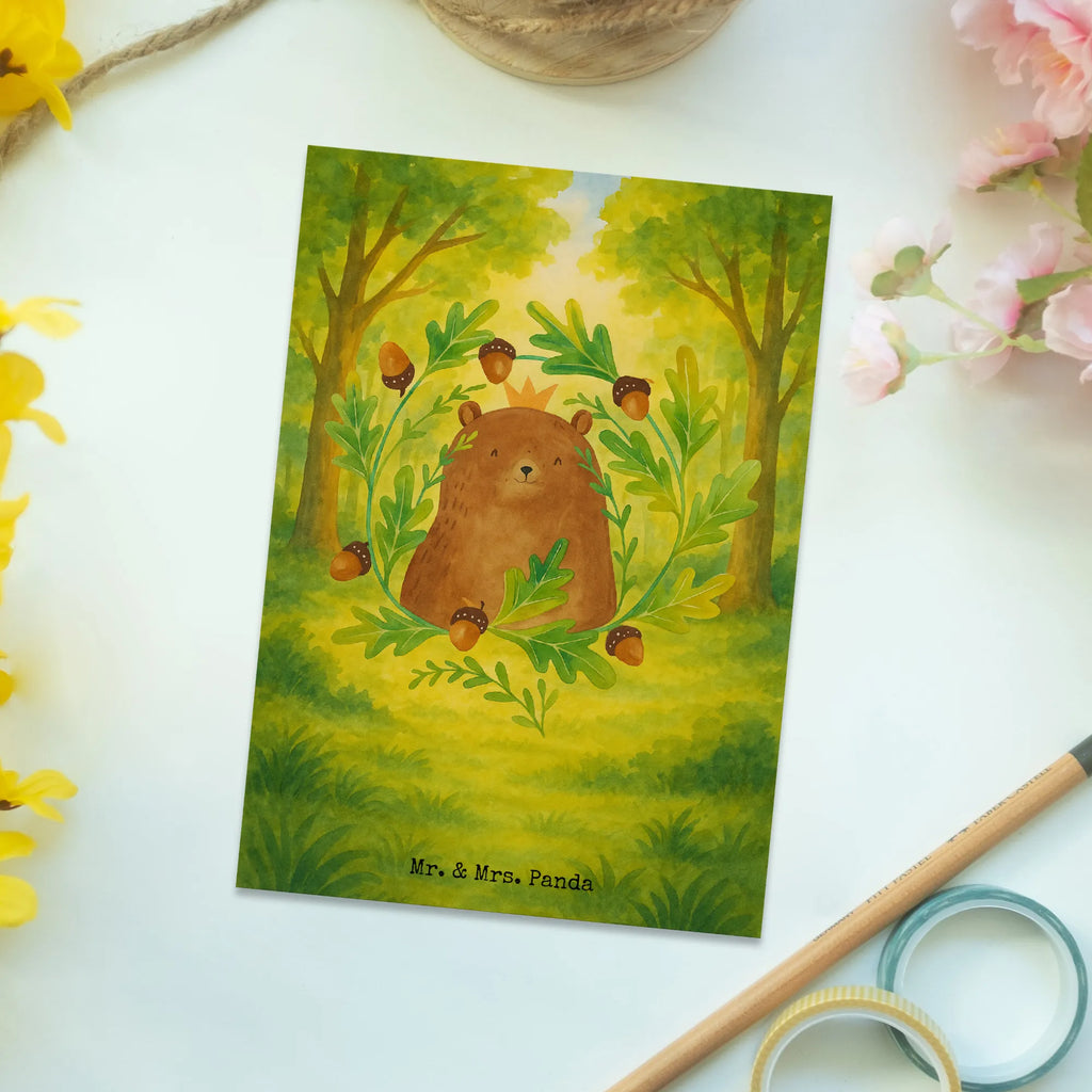 Postkarte Bär König Design Designkarte, kunstkarte, Kunstkarten, Postkarten, Grußkarte, einzelkarte, spruchkarte, bildkarte, Ansichtskarte, Motivkarte, Postkarte, Fotokarte, Ansichtskarten, Teddy, Bär, Teddybär, Vater, Bester Vater, Papa Bär, Bester Papa, Vatertag, Dad, Weltbester Papa, Papi, Daddy, Papa