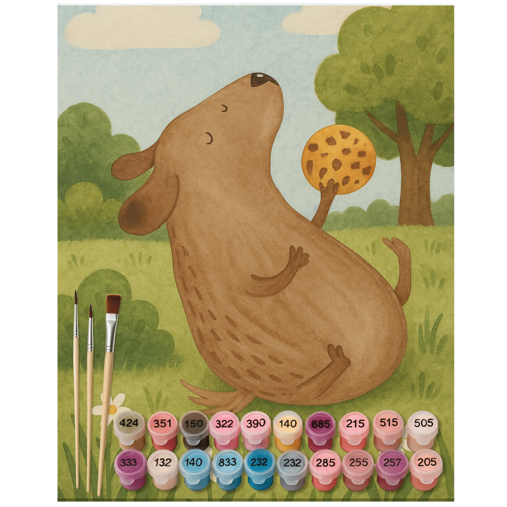 Malen nach Zahlen Hund Keks Design diy set, Malen nach Zahlen, leinwand malset, malen nach zahlen set, malset, zahlenbilder, kreativ set, Sprüche, Hund, Hunderasse, Hundebesitzer, Hundemotiv, Haustier, Tierliebhaber, Hundeleckerli, Leckerli, Hundesnacks, Hundekekse