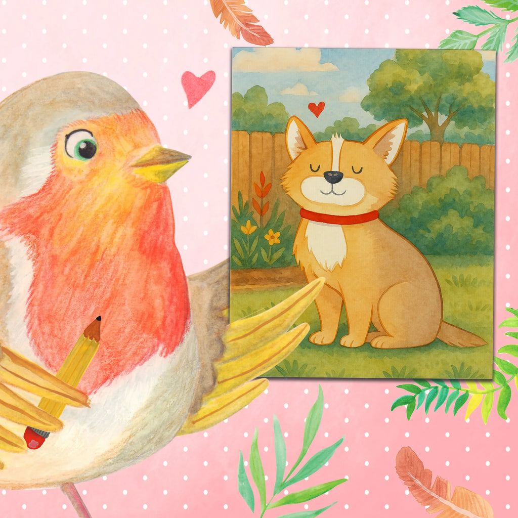 Malen nach Zahlen Hund Glück Design malset, diy set, kreativ set, Malen nach Zahlen, malen nach zahlen set, leinwand malset, zahlenbilder, Hund, Tierliebhaber, Haustier, Hundemotiv, Sprüche, Hunderasse, Hundebesitzer, Corgie, Spruch, Hundeliebe, Liebe, Hundemama