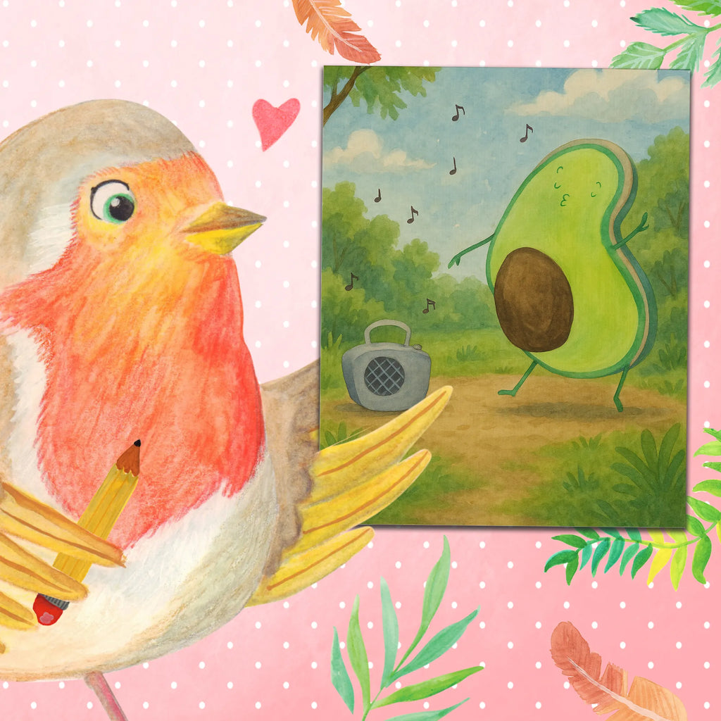 Malowanie według numerów Awokado tańczyć Design Awokado, Warzywa, Wegan, Zdrowy