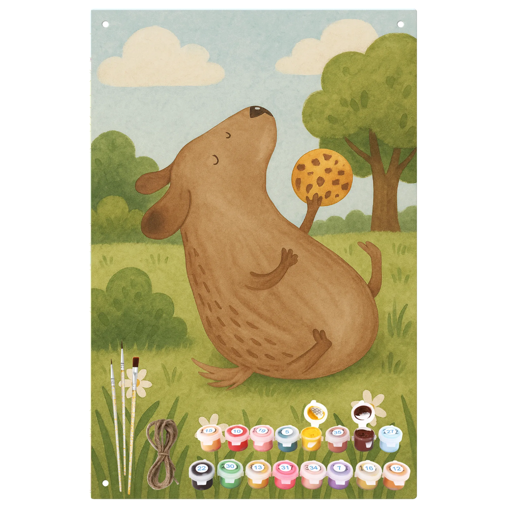 Malen nach Zahlen Metallschild Hund Keks Design Malen nach Zahlen, Baseln, Sprüche, Hund, Hunderasse, Hundebesitzer, Hundemotiv, Haustier, Tierliebhaber, Hundesnacks, Hundeleckerli, Hundekekse, Leckerli