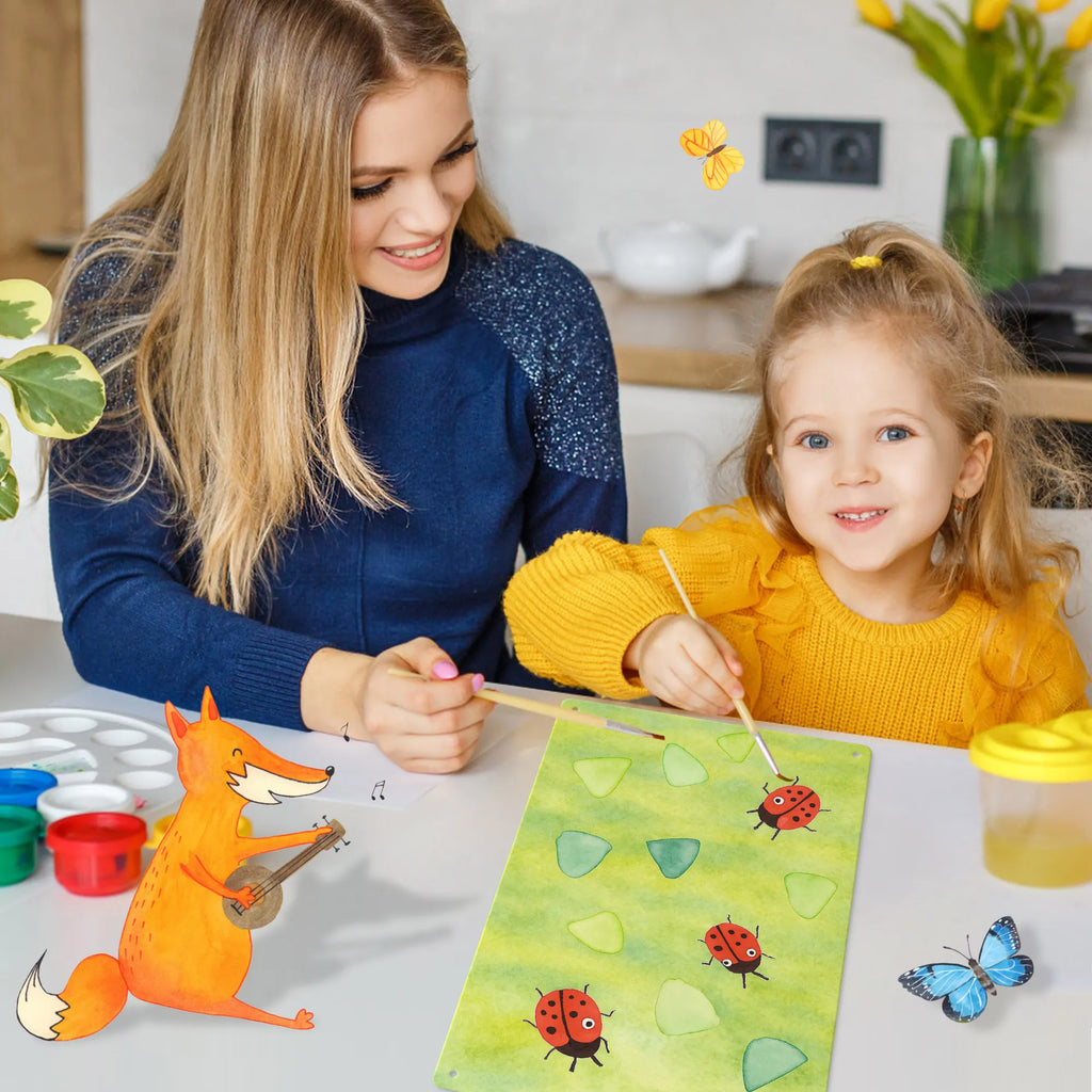 Malen nach Zahlen Metallschild Marienkäfer Design Design Baseln, Malen nach Zahlen, Muster, Niedlich, Verspielt, Grüne Punkte, Marienkäfer, Aquarell