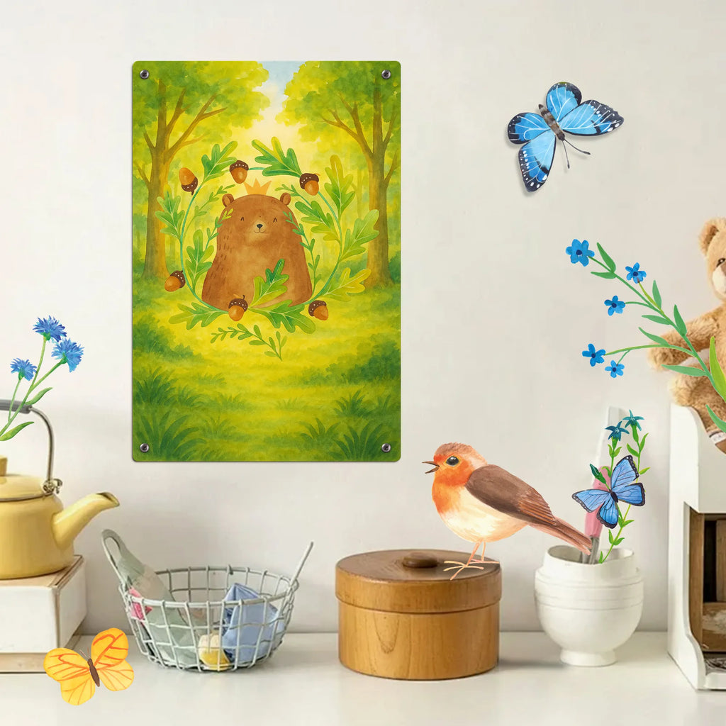 Malen nach Zahlen Metallschild Bär König Design Baseln, Malen nach Zahlen, Teddy, Bär, Teddybär, Bester Papa, Bester Vater, Daddy, Papa Bär, Dad, Vatertag, Papi, Vater, Weltbester Papa, Papa