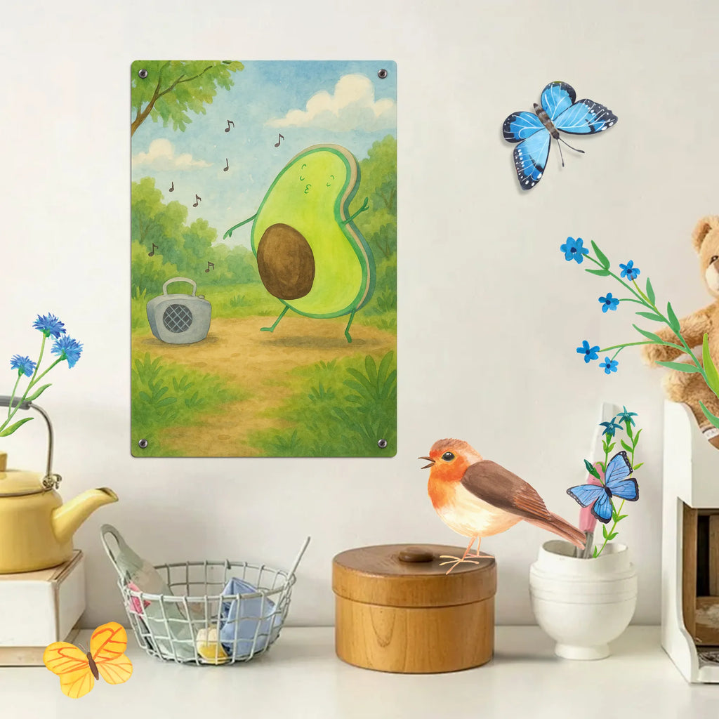 Paint by Numbers Metal Sign avocado Dance Design vegetables