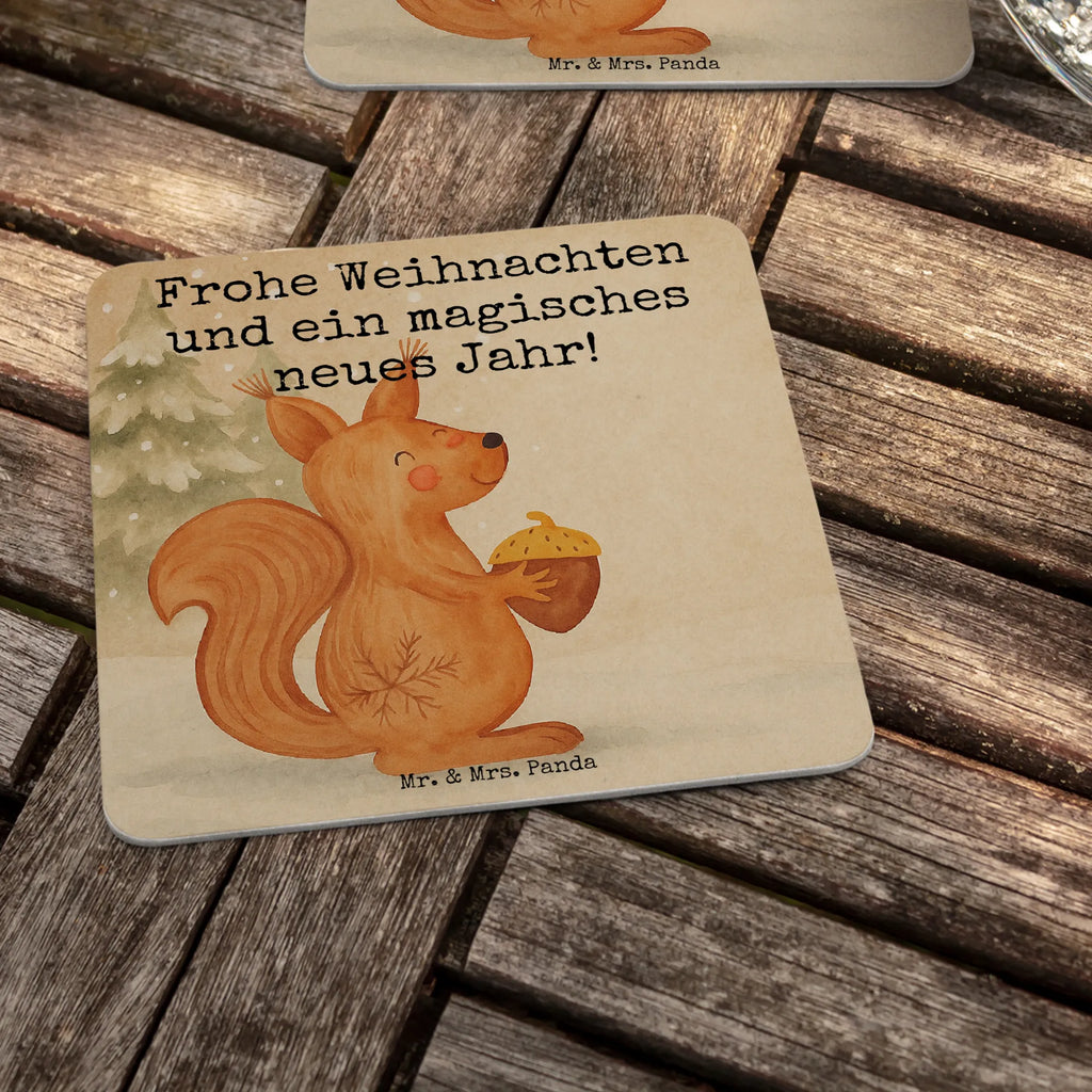 Bierdeckel Eichhörnchen Weihnachten Design Gastgeschenk Hochzeit, Nikolaus, Wintermotiv, Weihnachten, Advent, Winter, Heiligabend, Weihnachtsdeko, Weihnachtsmotiv, Frohes Neues Jahr, Vogel, Guten Rutsch, Weihnachtsgruß, Neujahr, Frohe Weihnachten