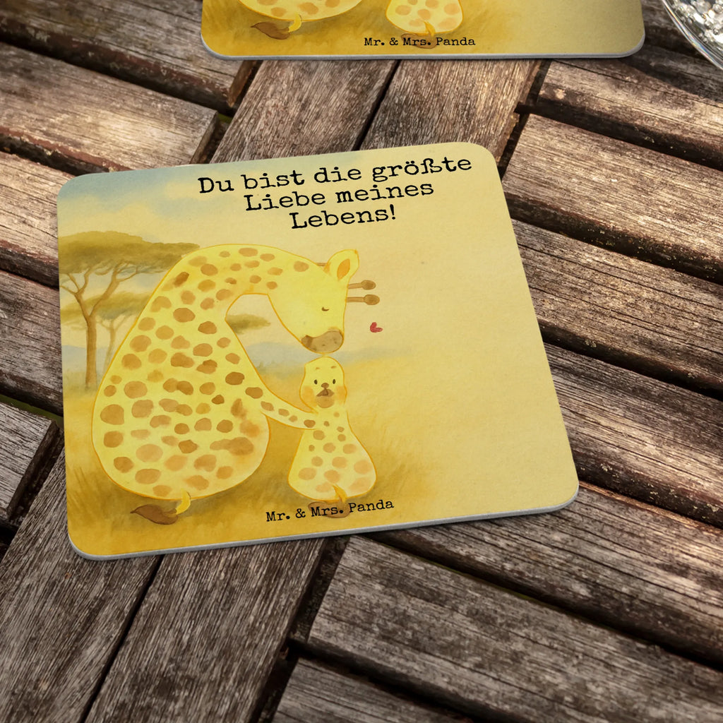 Bierdeckel Giraffe Kind Design Gastgeschenk Hochzeit, Afrika, Wildtiere, Sohn, Mama, Mutter, Kind, Giraffe, Lieblingsmensch, Tochter