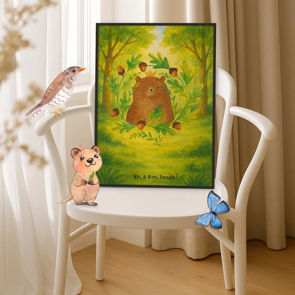 Poster Bär König Design grafikposter, Deko Bild, Kunstdruck, drucke, Wandschmuck, Plakat, kunstposter, kunstdruck poster, kunst für die wand, Bild, Designposter, Mr. & Mrs. Panda Poster, Poster, Bild für Wand, Wandposter, Wandbild, wanddruck, Posterdruck, Wanddeko Bild, Wanddekoration, wandkunst, wanddeko, Bär, Teddybär, Teddy, Vater, Papa, Papi, Dad, Papa Bär, Bester Papa, Bester Vater, Weltbester Papa, Vatertag, Daddy